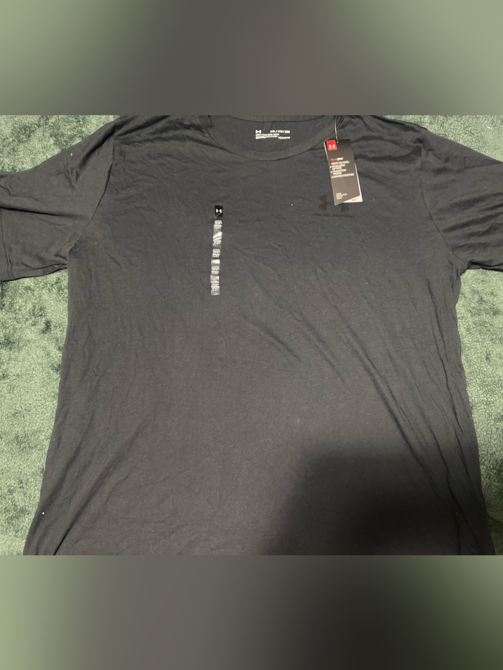 Under Armour Men’s Black Short-Sleeve Crew Neck T-Shirt